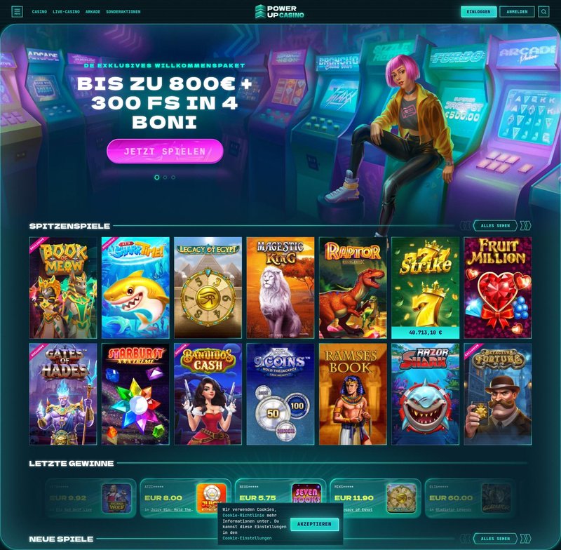 Overview of powerup casino login