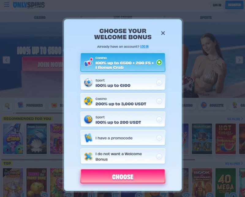 Spain - onlyspins bonus