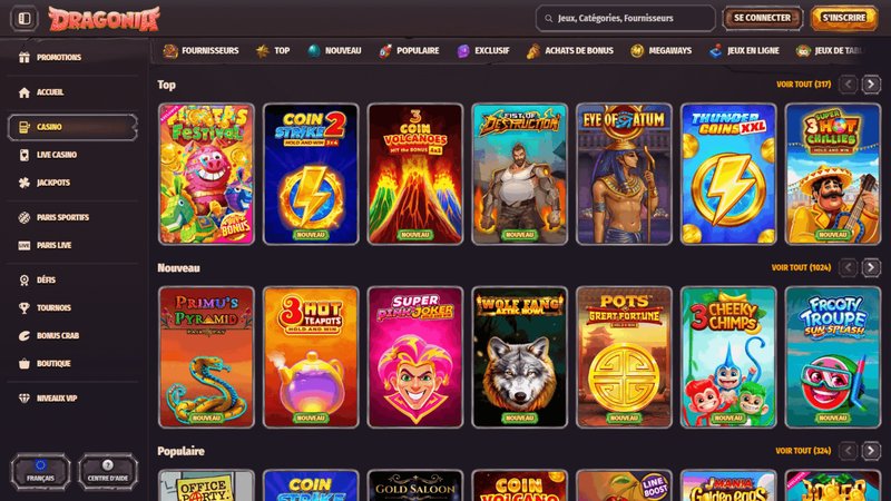 Dragonia casino en ligne à France
