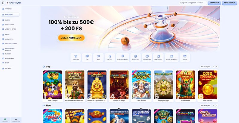 Casinolab app, casinolab recensioni